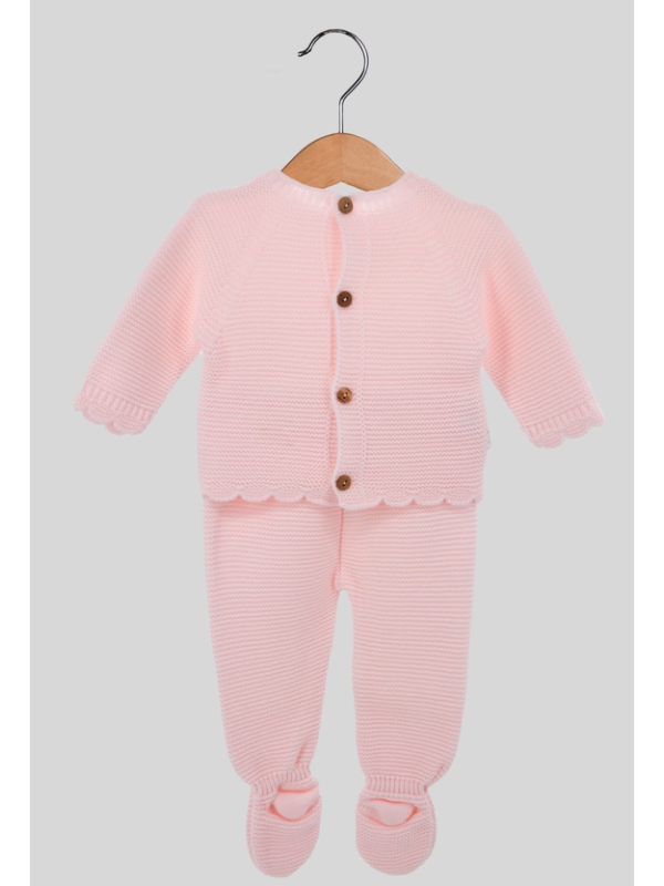 Conjunto 3 Piezas Tejido c/ Botones