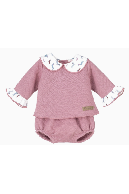 OI Conjunto Pololo Bebé Niña Belfast ROSA VIEJO