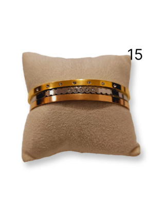 BRAZALETE TRIPLE ACERO