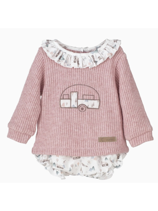 OI Conjunto Pololo Bebé Niña Oslo NUDE