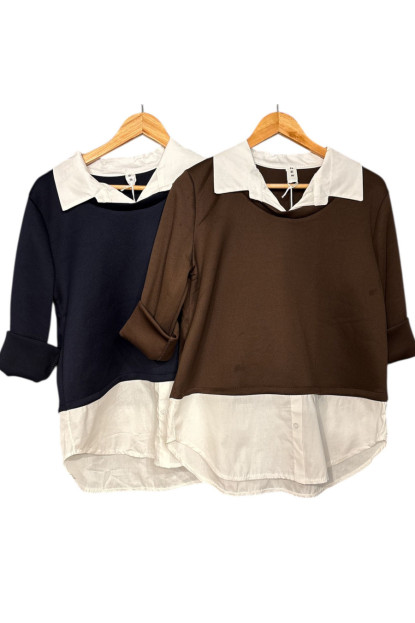 SUDADERA FALSA CAMISA