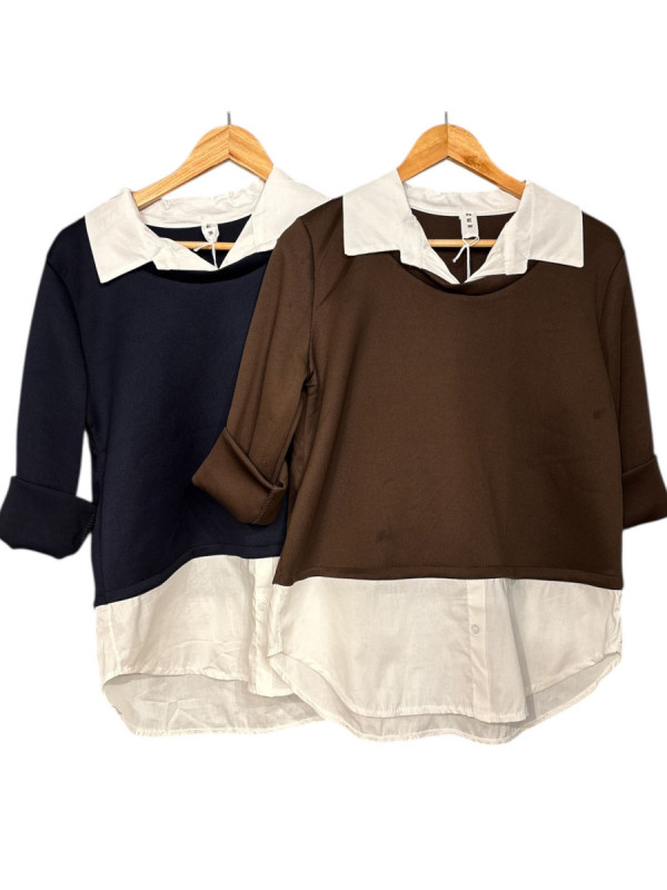 SUDADERA FALSA CAMISA