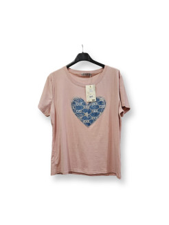 Camiseta Corazón ROSA