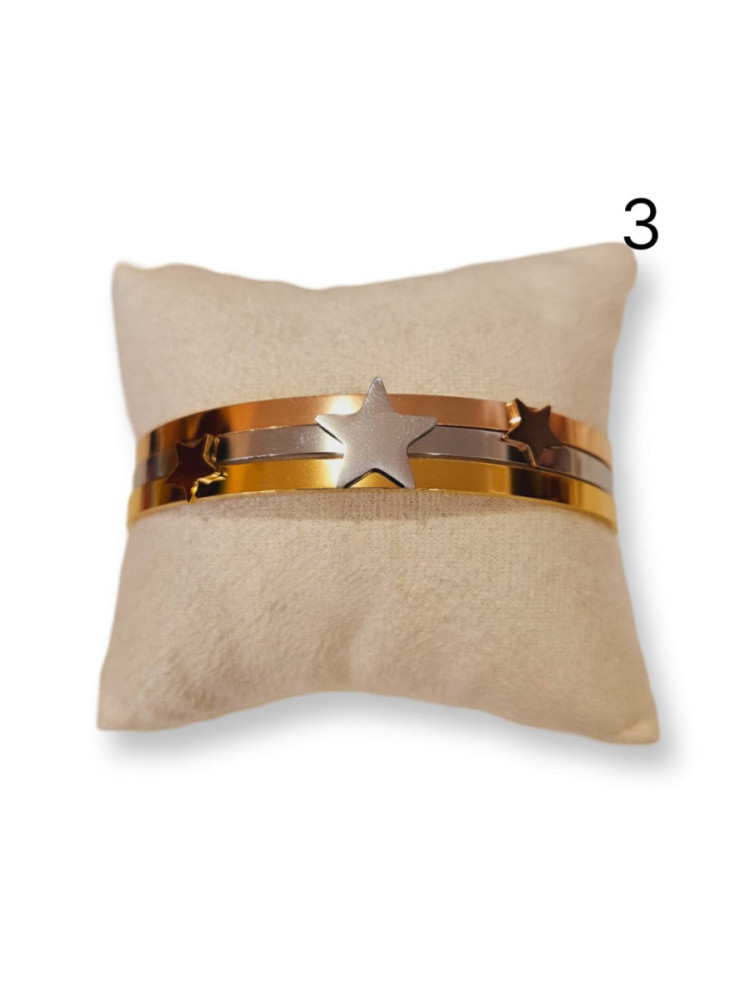 BRAZALETE TRIPLE ACERO