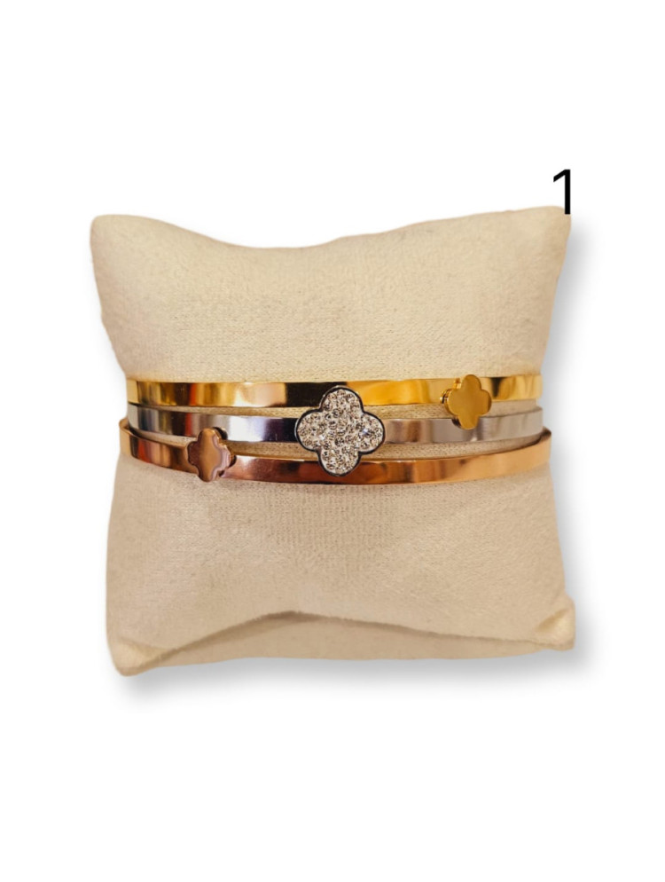 BRAZALETE TRIPLE ACERO