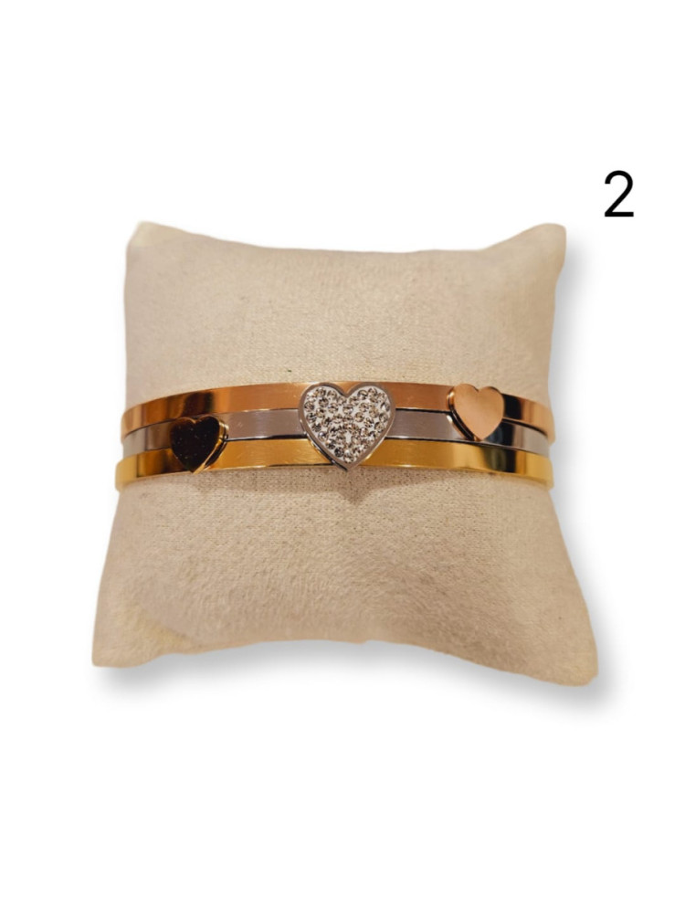 BRAZALETE TRIPLE ACERO