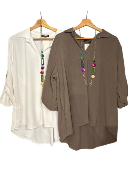 BLUSA CON COLGANTE