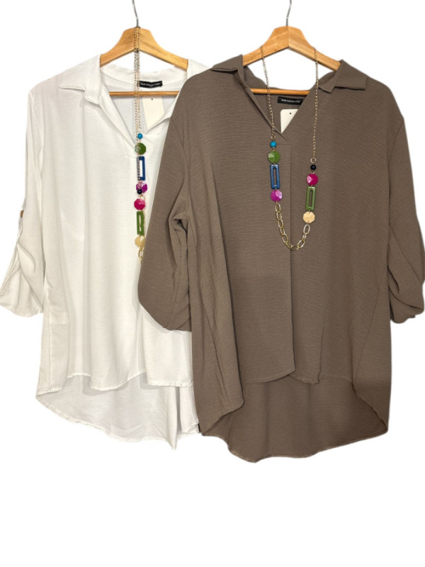 BLUSA CON COLGANTE