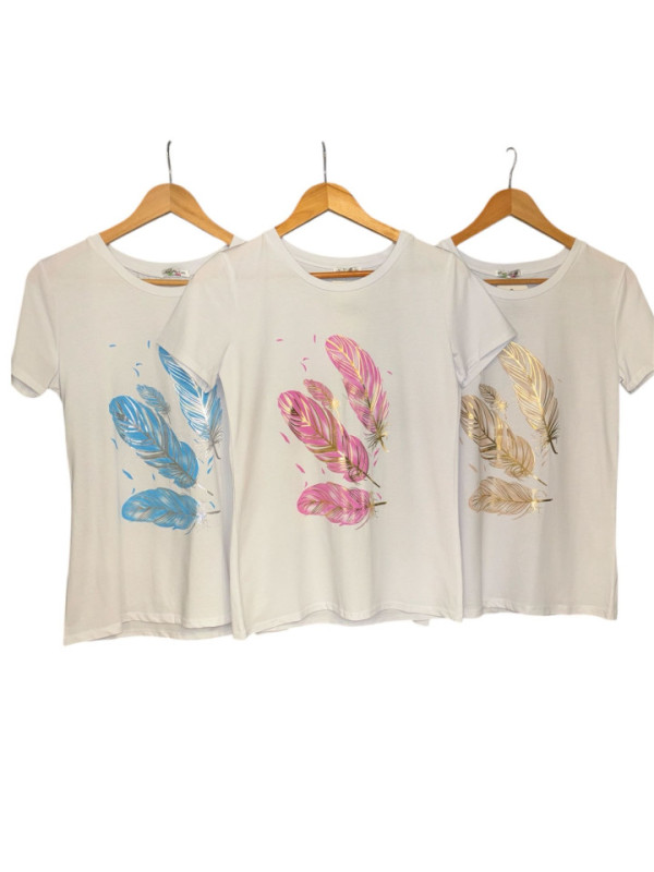 CAMISETA PLUMAS