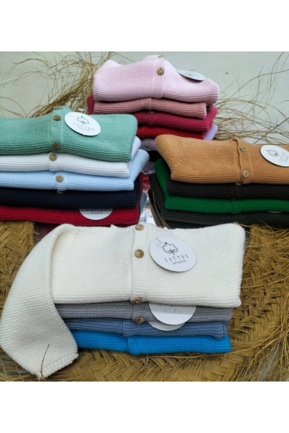 Chaqueta bebé 100% algodón 0-3M