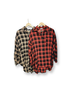 CAMISA CUADROS OVERSIZE