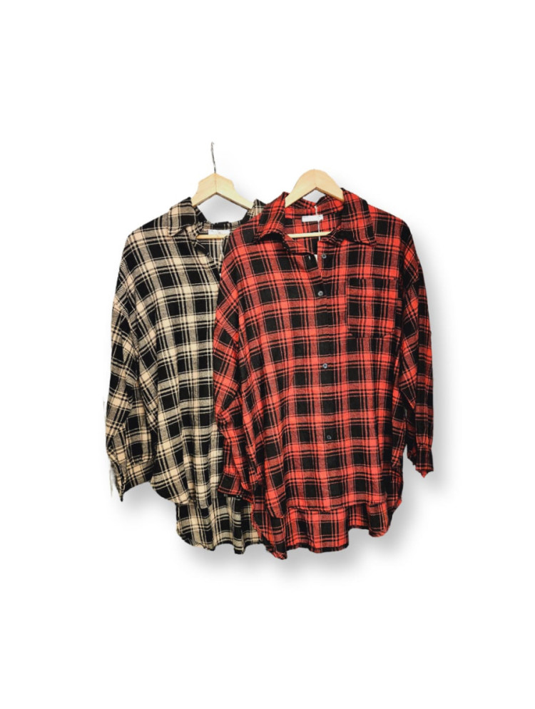 CAMISA CUADROS OVERSIZE