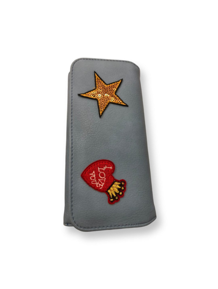 Cartera parches love star Grande