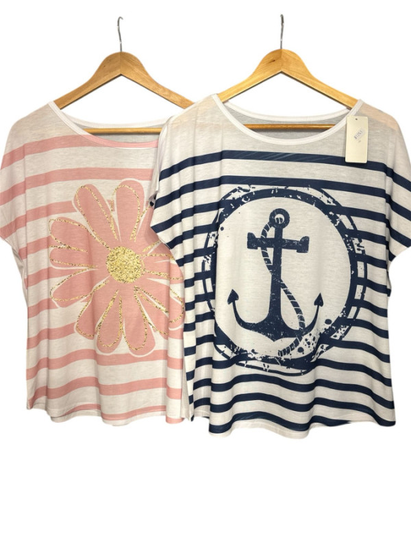 CAMISETA M CORTA RAYAS