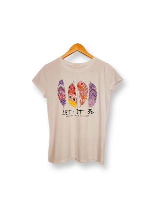 CAMISETA PLUMA LILAS LXL