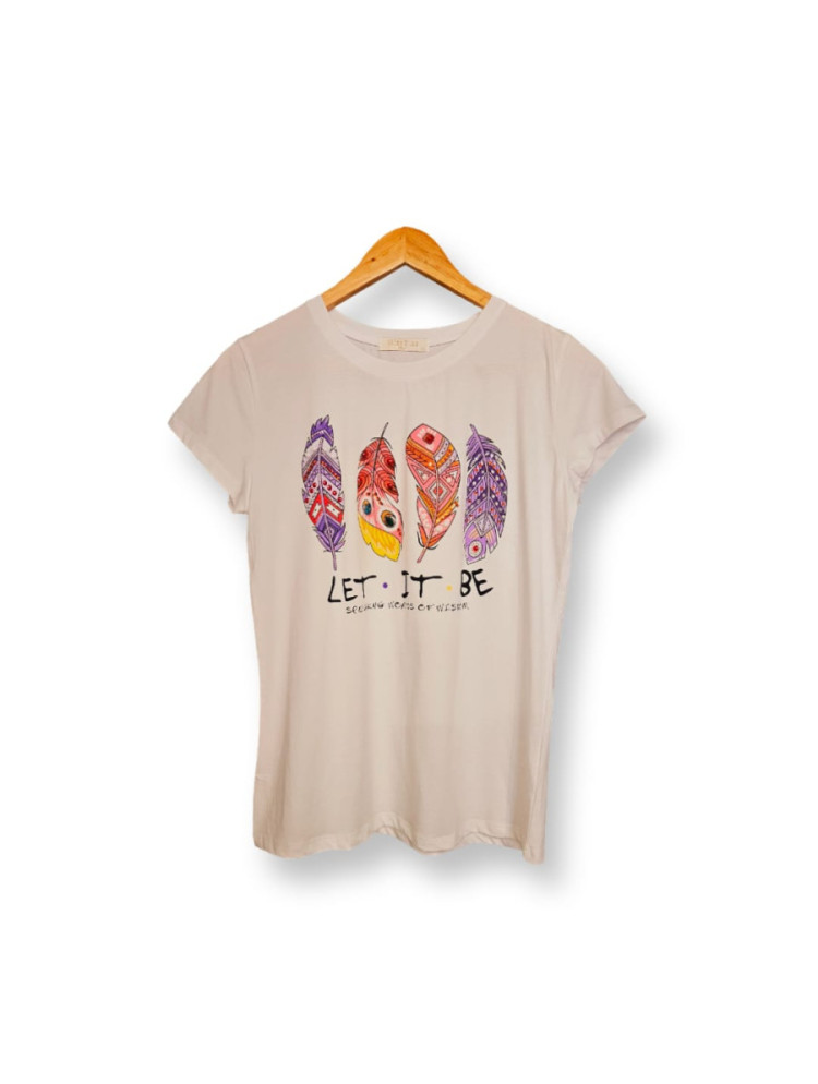 CAMISETA PLUMA LILAS LXL