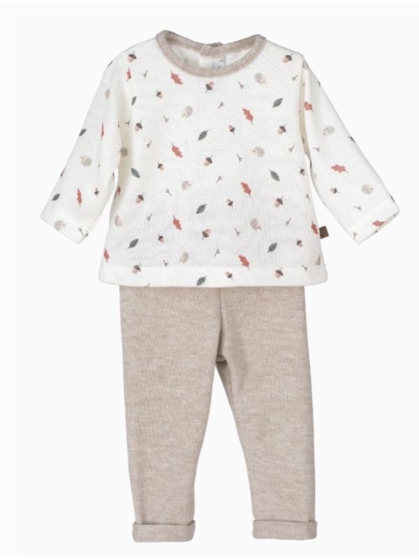 OI Conjunto Legging Bebé Niño Amberes PIEDRA