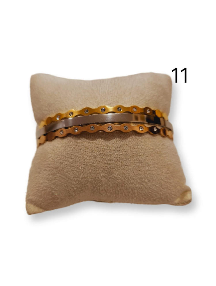 BRAZALETE TRIPLE ACERO